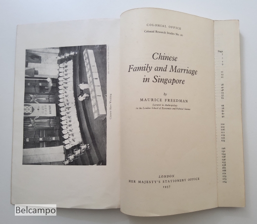 Chinese Family and Marriage in Singapore