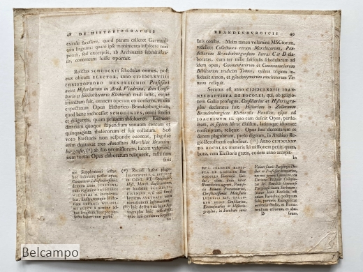 Commentationes Historico-Literariae Qvarvm Prior Consilivm Friderici Wilhelmi M