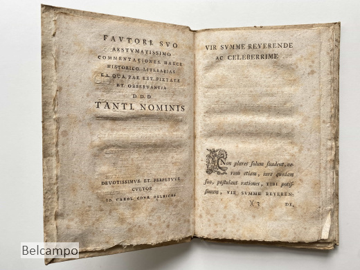 Commentationes Historico-Literariae Qvarvm Prior Consilivm Friderici Wilhelmi M