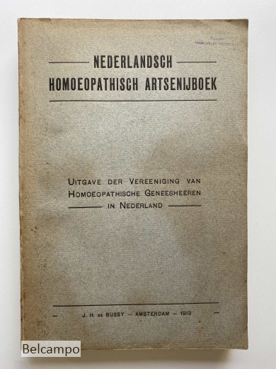 Nederlandsch homeopatisch artsenijboek