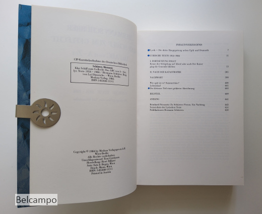 Klar Schilf zum Geflecht. Das ABC von A-Zet. Lyrische Texte 1954-1984