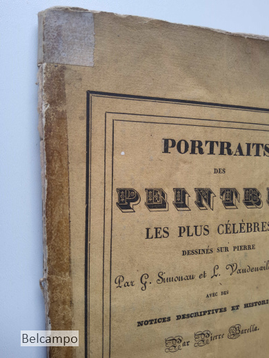 Portraits des peintres les plus célèbres, dessinés sur pierre par Gust. Simonau et Lamb. Vandenwildenberg