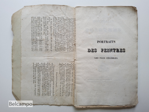 Portraits des peintres les plus célèbres, dessinés sur pierre par Gust. Simonau et Lamb. Vandenwildenberg