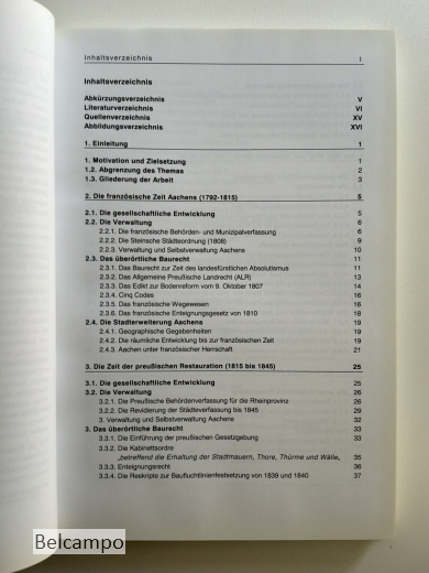Aachener Stadtbauplanung. Baurecht und kommunale Selbstverwaltung im 19. Jahrhundert