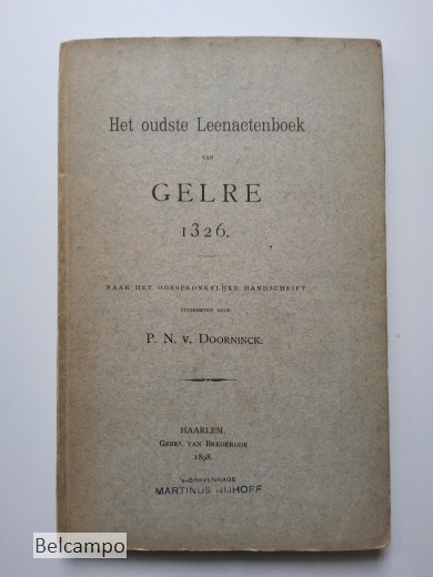 Het oudste Leenactenboek