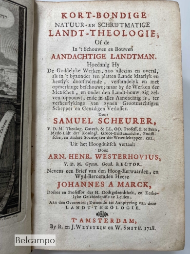 Kort-bondige natuur- en schriftmatige landt-theologie