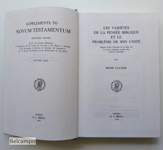 Les Varietes de la Pensee Biblique