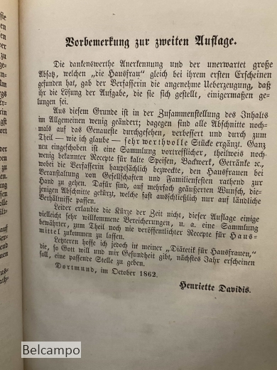 Die Hausfrau. Praktische Anleitung zur selbständigen und sparsamen Führung des Haushalts