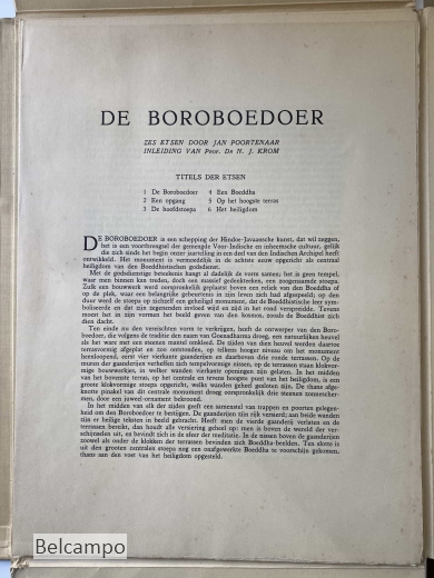 De Boroboedoer. Zes etsen door Jan Poortenaar