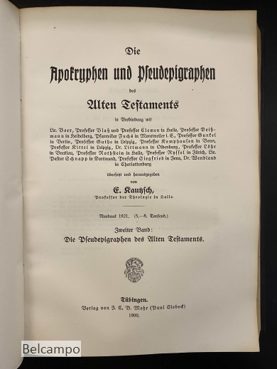 Die Apokryphen und Pseudepigraphen