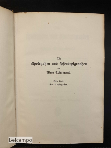 Die Apokryphen und Pseudepigraphen