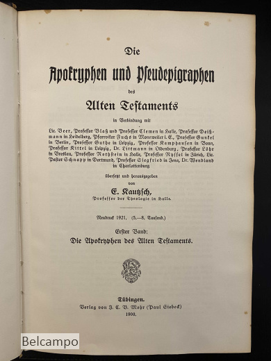 Die Apokryphen und Pseudepigraphen
