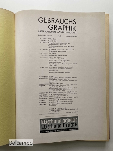 Gebrauchsgraphik. International Advertising Art