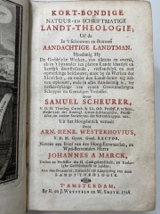 Kort-bondige natuur- en schriftmatige landt-theologie